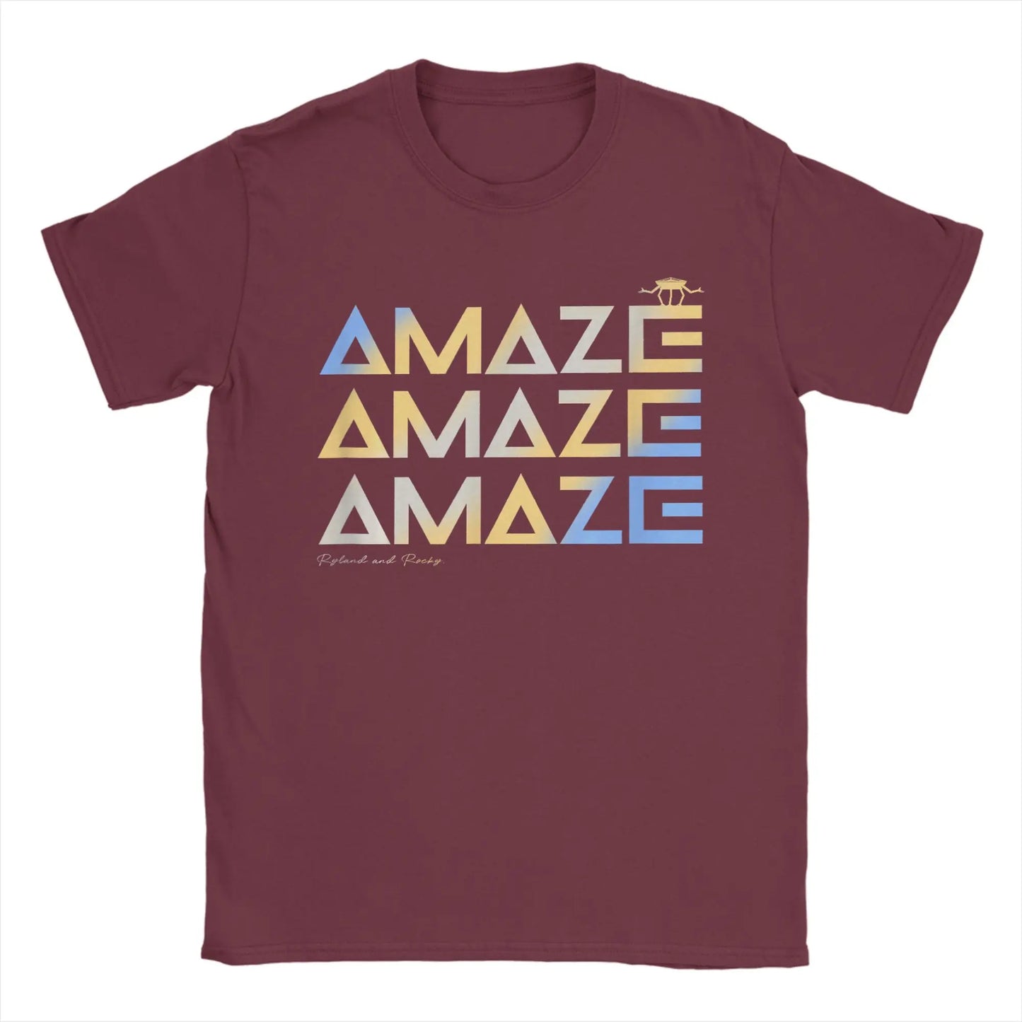men t shirts | Men T-Shirts Project Hail Mary Funny Space Quote Burgundy