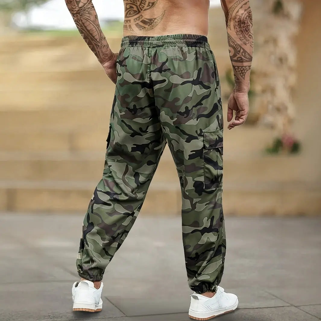 Camo Cargo Pants back View