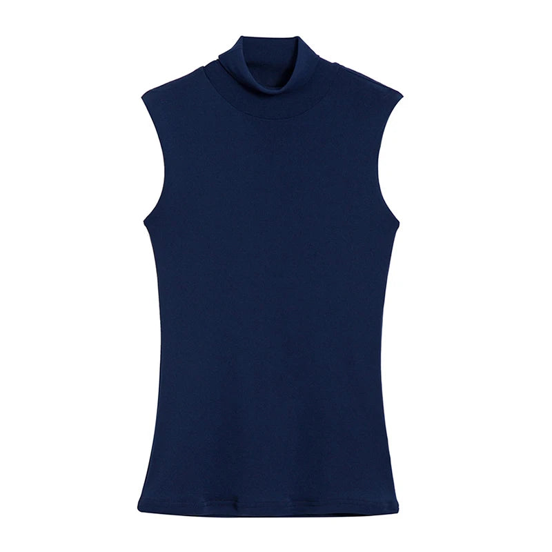Going Out Tops | Summer Tops For Women Turtleneck Basic Sleeveless Lace