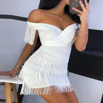 Women WearingWhite Evening Dresses