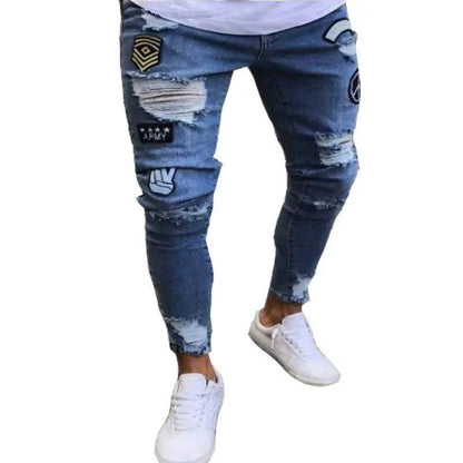 denim jeans for men | Ripped Jeans Men Stretch