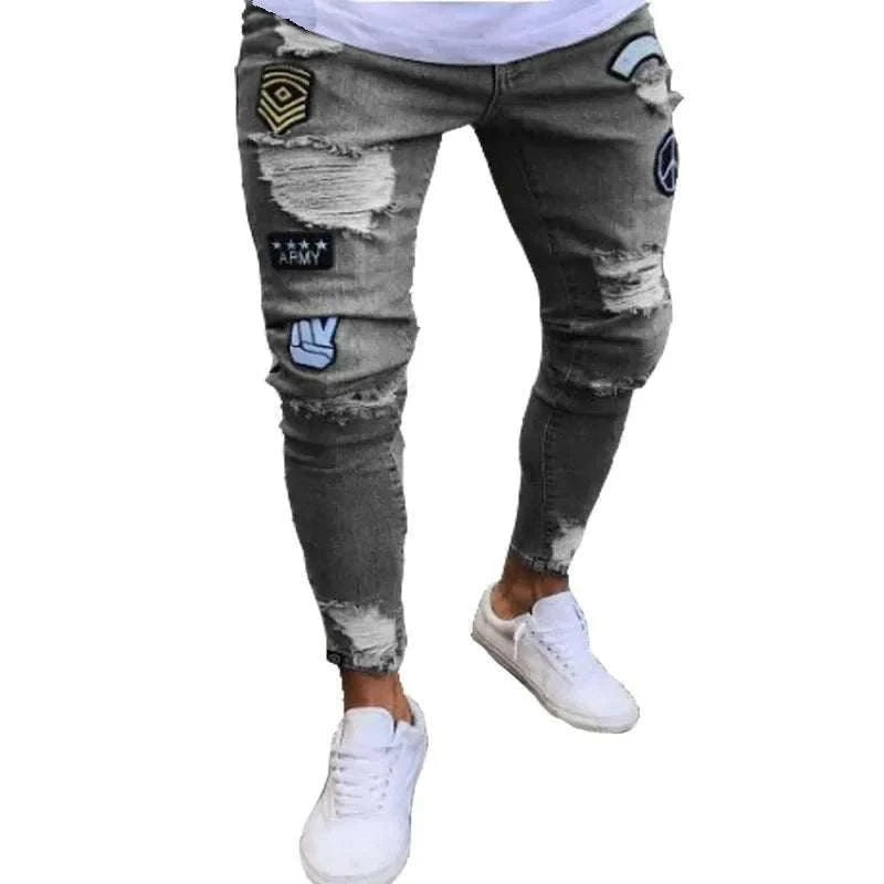 denim jeans for men | Ripped Jeans Men Stretch