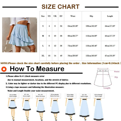Women'S Ruffle Skirt High Waist | skirt