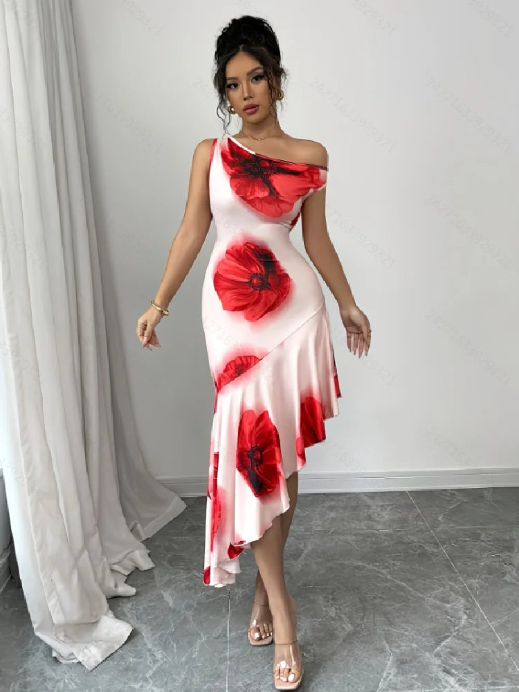 Fashionable Floral Casual Women's Dress | pretty dress