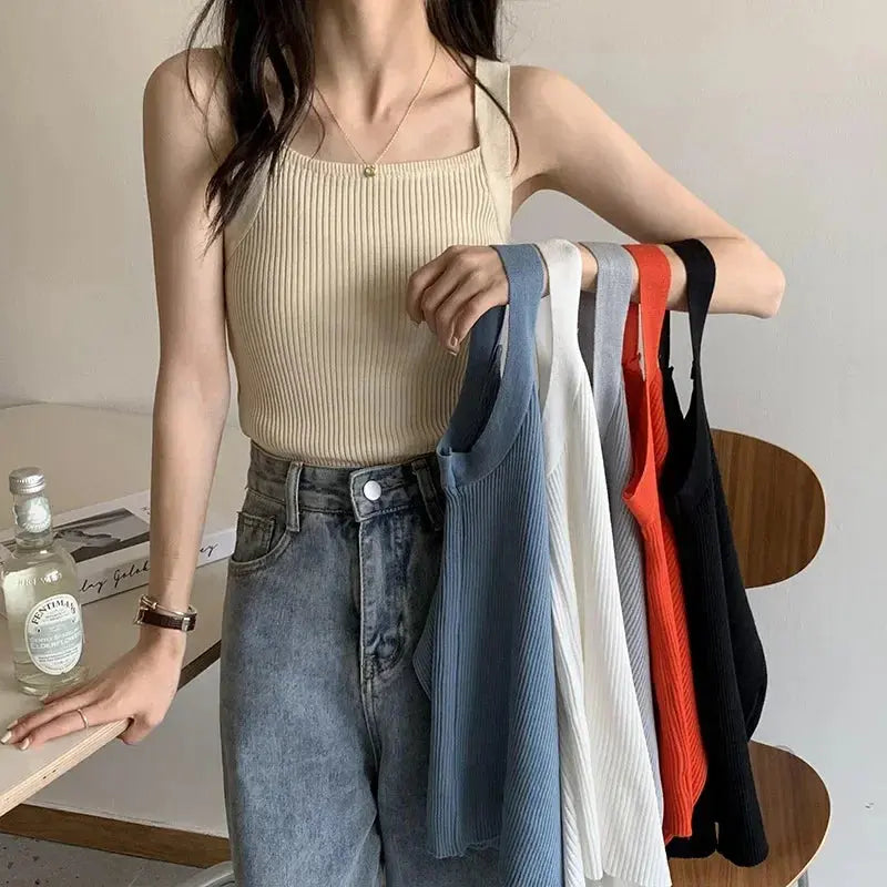 Spring Women Apricot Crop Tops
