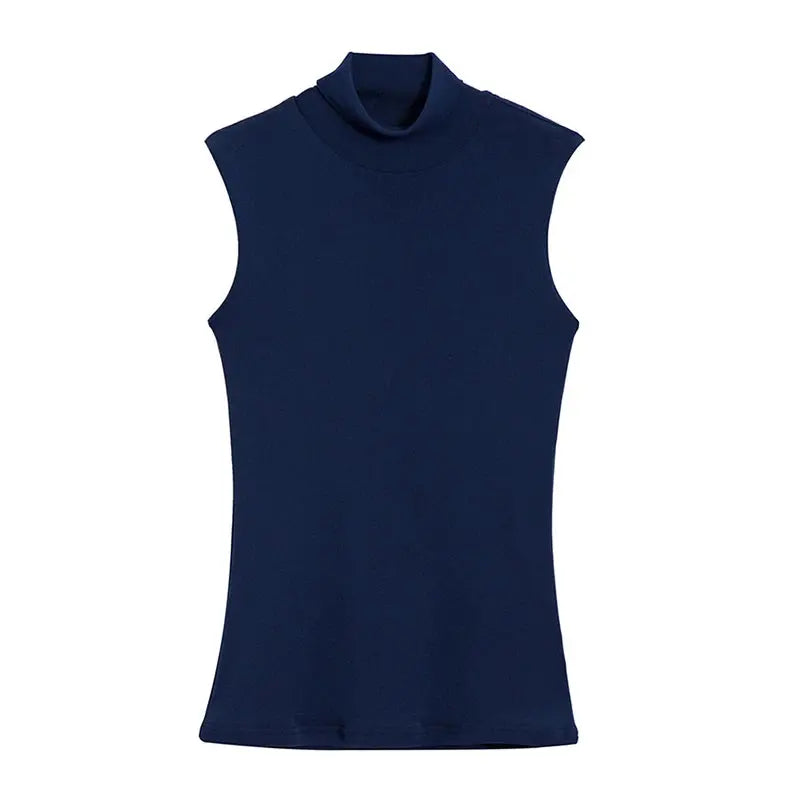Summer Tops For Women Turtleneck Basic Sleeveless | Going Out Tops