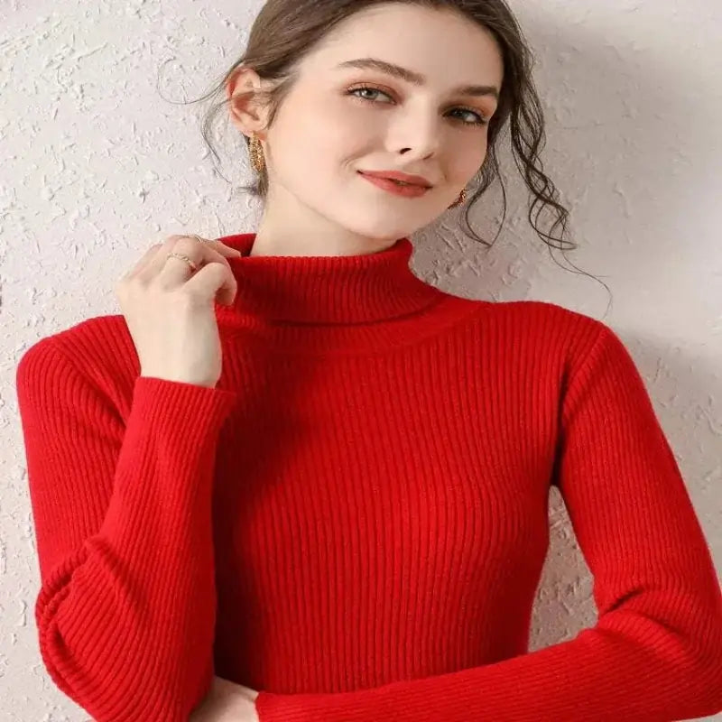 Sweater Women New Arrival 2025 Red