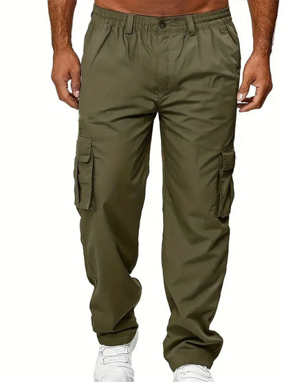 Sweatpants Outdoor Loose Straight Army Green