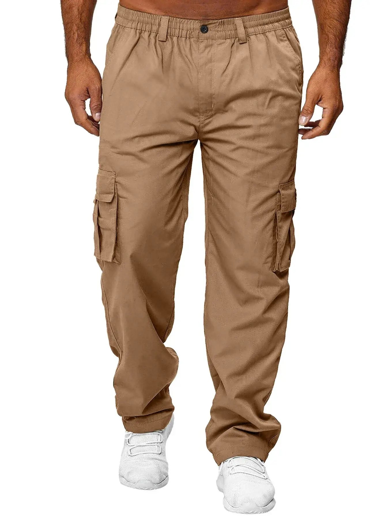 Sweatpants Outdoor Loose Straight Khaki