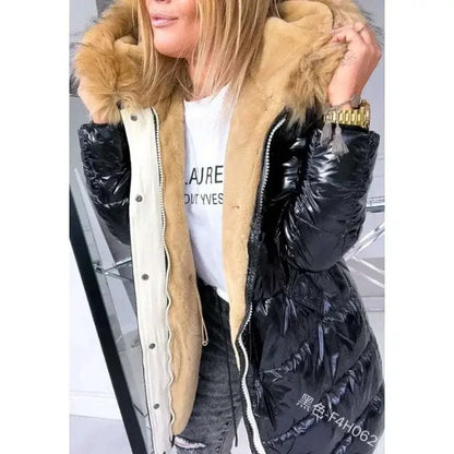 Winter Clothes Women  Puffer Jacket Black