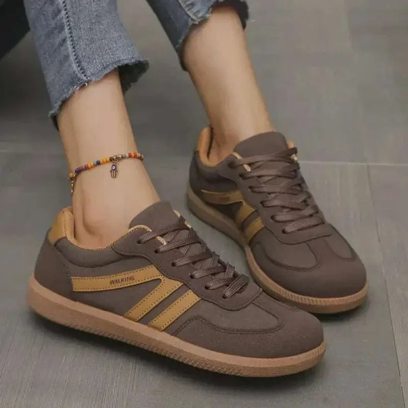 Women Casual Shoes, Women Sneakers 2025 Spring Brown