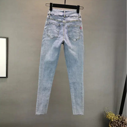 Women's Jeans Summer New Blue Back View