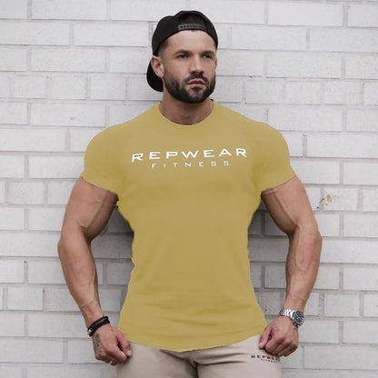 men t shirts | Men T Shirt Short Sleeve Shirts for Men Bodybuilding Khaki