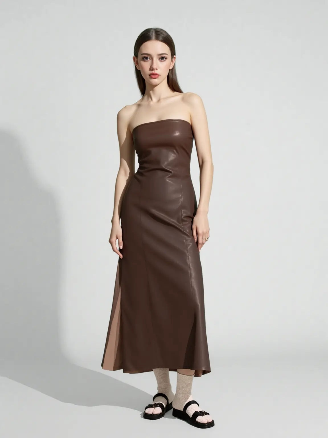 Informal Dresses | American women's clothing  autumn winter sexy tube top dress