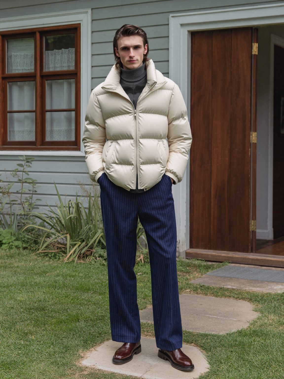 Man Padded Coat Youth Down